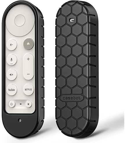 Custodia In Silicone Per Telecomando Google TV Streamer 4K 2024 (Modello GY3LE), Antiscivolo Con Cordino, Bianco