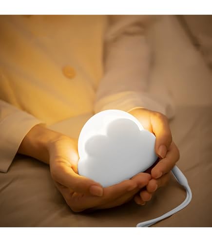 Jinlaili Wolken Nachtlicht - Wiederaufladbar Mit 4 Lichtmodi Für Kinder