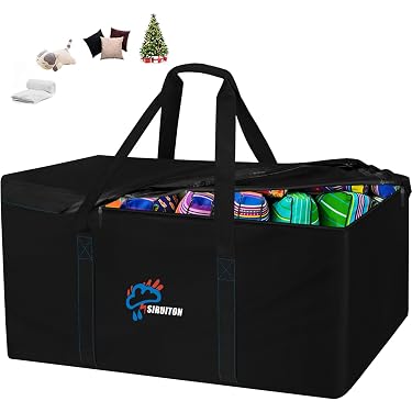 Sac De Rangement Sapin De Noël 100x26x45 Cm - 600D Oxford Imperméable Avec Poignées, Anti-UV