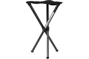 ‎WALKSTOOL Walkstool - Modell Basic - 3-Beiniger Klapphocker aus Aluminium - Faltbar - 2 wählbare Modelle mit den festen Sitzhöhen 50 und 60 cm - Belastbar mit 150 Bis 175 kg - Hergestellt in Schweden