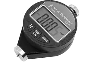 VOANZO Testeur de dureté portable 0–100 HA - Duromètre - Jauge de pneu pour pneu en caoutchouc, plastique, thermique, sol en plastique - Boule de bowling