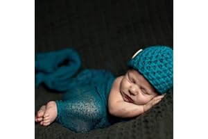 Amorar Neugeborenes Fotografie Wrap, Neugeborenes Baby Fotografie Requisiten Lange DIY Ripple Wrap Baby Foto Requisiten Hintergrund weiche Decke, Baby Fotoshooting Accessoires,EINWEG Verpackung