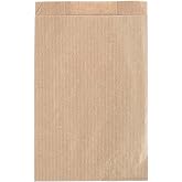 Gizpak Şamua Kraft Kese Kağıdı &Ccedil;izgili 125Gr 12X20X6Cm 100 Adet