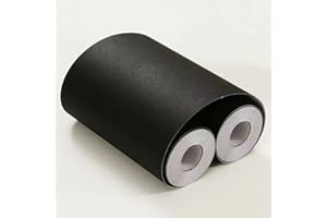 VisitRyl Frise Murale Autocollante Givré noir 15cm X 1000cm Adhésive Réutilisable pour Décoration Intérieure Facile à Poser