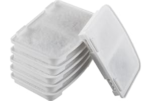 Green Blue Filtr zamienny do dozownika wody, 6 sztuk, usuwa zanieczyszczenia i zapachy, świeża i zdrowa woda dla zwierząt domowych (6 filtrów)