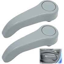 Poignées Porte Intérieur GIONAR ×2 - Pour Renault Twingo & Kangoo | Gris | 8200247802/7803 | Facile à Installer