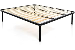 DOLCI SOGNI Rete Matrimoniale 160x190 Rinforzata con Doppia Barra Centrale, Rete Ortopedica 100% Made in Italy, Rete Letto Matrimoniale 4 Piedi Letto Smontabili, Struttura Letto Matrimoniale 160x190