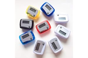 HSHDUTI Tragbarer Mini-Schrittzähler, präziser Schrittzähler mit Clip, einfacher Schrittzähler, Geh- und Laufschrittzähler für Männer, Frauen, Kinder