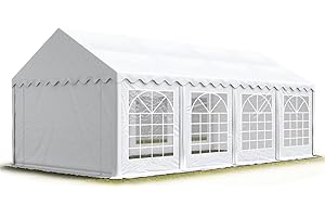 TOOLPORT 4x8 m Tente de réception/Barnum Blanc Toile de Haute qualité PVC 700 N