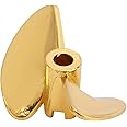 Junlucki RC Marine Propeller, Propeller Easy To Install for UDI RC Boat for FeiLun FT016 FT007 FT012 FT009 FT011 FT010 FT016 for PC Ship Player(Yellow Y)