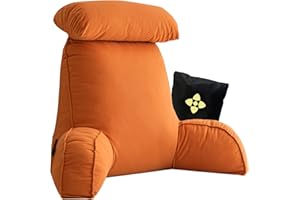 CCTSA Ergonomisches Bett Kissen Rückenkissen,Extragroßes Lesekissen mit Armlehnen und Abnehmbarem Nacken,Lesekissen für Bett und Sofa,Bettruhekissen zum Spielen,Lesen,Fernsehen,75cm x 40cm x 50cm