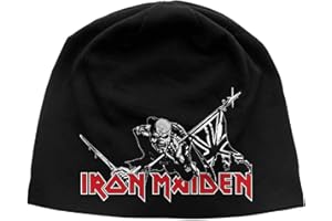 Générique Iron Maiden Bonnet Cap The Trooper Classic Logo Officiel Noir Jersey Print Size One Size