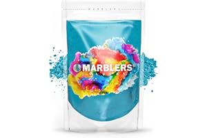 MARBLERS Mica Powder Colourant [Turquoise] 3oz (85g) | Cosmetic Grade | Epoxy Resin Pigment | Dye | Non-Toxic, Vegan, Cruelty-Free | Lip Gloss, Nails, Body Butter | Bath Bomb, Candle & Soap Making