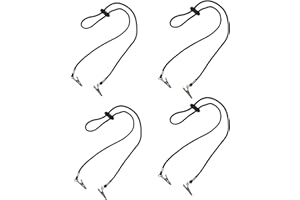 Vastsea 4 Piezas Cadena de Servilletas, Pinzas para Sujetar Servilletas, Servilleta Cadena Flexible, Aplicar Para Ancianos/Adulto/Familia/Comedor(Negro)