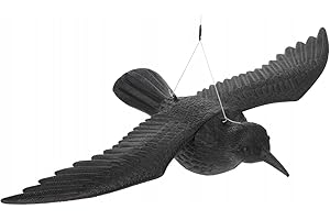 DEKO ART KRUK DUŻY NA BALKON ODSTRASZACZ PTAKÓW W LOCIE DSTRASZANIE,naturlana kontrola szkodników,ochrona przed irytującymi ptakami