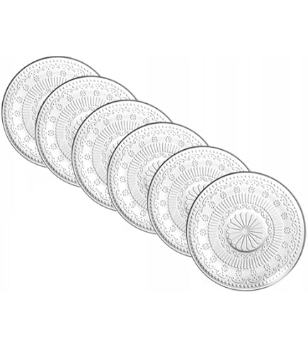 Set 6 Piatti Da Dessert Duralex Beau Rivage - Vetro, 19,5 Cm, Colore Blu