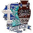 TC The Customizers Set of 1 Greece Printed Fridge Magnet Set | Magnet for Fridge Decoration | Fridge Magnets Refrigerator Stylish Set Kitchen | Funny Fridge Magnets
