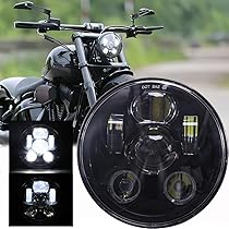Faro LED Moto 5.75 Pollici Omologato DOT/SAE - Con DRL Bianco E Angel Eye Per Harley Davidson E Jeep Wrangler - Foto 6