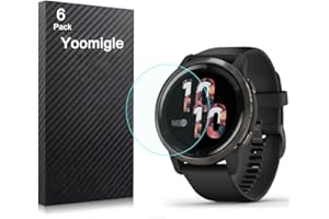 Yoomigle 6-pak kompatybilny z Garmin Venu 2 folia ochronna do smartwatcha Garmin Venu 2 Plus, folia ochronna na ekran, krystalicznie przezroczysta, HD, odporna na zarysowania, odciski palców
