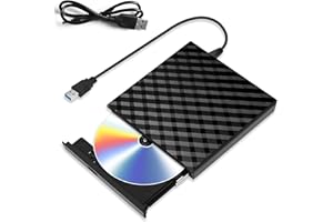BSWL External CD DVD Drive for Laptop, USB 3.0 CD Reader Slim Portable DVD Player for Laptop USB DVD Drive DVD/CD Rom Burner Rewriter External CD Drive For Laptop,Desktop,Mac,Macbook, OS/Windows/Linux