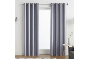 John Aird Luxury Faux Silk Fully Lined Eyelet Curtains (Silver, 168cm Width x 183cm Drop (66"x72")