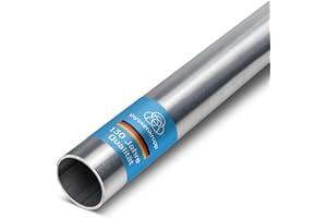 thyssenkrupp Edelstahlrohr Ø 25 x 2 mm in 2000 mm Länge | K240 geschliffen | Rundrohr Edelstahl V2A geschweißt | Werkstoff: 1.4301 | AISI 304