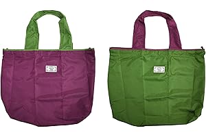 AOMHREK 2 Piezas Bolsa Compra, Bolsa Compra Plegable, Bolsa De Compras Respetuosa Con El Medio Ambiente Bolso Grande De Hombro Bolsa De Compras PortáTil Para Supermercado Gran Capacidad