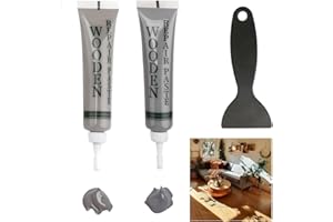 AIDEHUAKEJI Kit de réparation pour stratifié, parquet, 2 couleurs, pâte de réparation pour bois, pour la réparation des rayures, des fissures, des décolorations pour armoire en bois, sol, porte et surfaces de