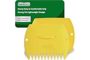 GardenHOME Raccogli Foglie 2 Pezzi Grandi Raccogli Foglie da Giardino, Erba e Rimasugli di Terra, Rastrello per Foglie,Facili e Veloci da Usare