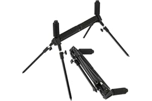 DNA Leisure Fishing Pole Roller Rest 4 Adjustable Legs Foam Folding Match Carp Coarse Tackle