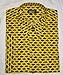 Produktbild Herren Kurzarm Hemd, Gr. L 41/42, loose fit, leuchtend gelb, Fische Motiv