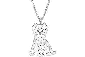 YAYAKO Edelstahl Golden Retriever Hund Halskette Kette Anhänger 18K Gold Halskette Hund Geschenke für Hundeliebhaber Frauen Mädchen