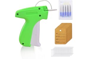 CATELL Tag Gun For Clothing Clothes Tagging Gun for Clothing Clothes Tag Gun with 5 Replacement Needles and 1000 Tags Barbs and 100 Price Tags for Clothes Socks Hat Brand Label