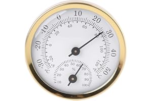 GUMEI Indoor Analog Thermometer Hygrometer Luftfeuchtigkeit Temperaturanzeige 58mm Haushalt