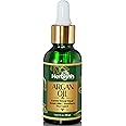 Herbishh Argan Oil for Hair – Deep Conditioning Treatment & Frizz Control | Moroccan Argan Oil for Damage Repair & Nourishment | Hair Serum 30ml