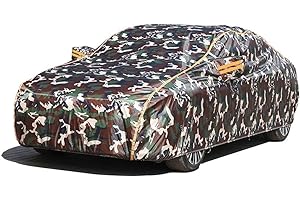 Housse de Voiture pour Saab 900 Cabriolet (1986-1994), bâche de Voiture extérieure Anti-Soleil, Anti-Pluie, Anti-poussière avec Housse de Voiture antivol. (Color : Camouflage)