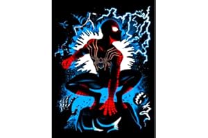 LWZAYS Diamond Painting Kits for Adults,5D DIY Spider-Man Diamond Art Kits,Full Round Rhinestone Drill Kits for Relaxation Home Wall Decor and Gifts (16 x 12 inch).