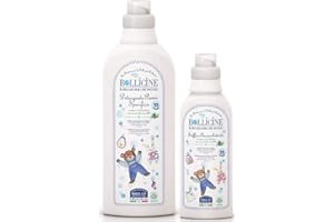 Bollicine Newborn Baby Organic Clothes Laundry Liquid & Fabric Softener for Sensitive Skin, Concentrated 33 Washes, Dermatology Tested, Vegan Friendly