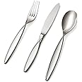 Hampton Forge 20 Piece Signature Elsa Frosted Flatware Set, Metallic