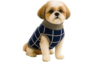 PetVogue Sweater for Pets, Classic Dog Winter wear Sweater for Small Dogs, Cats, Kittens- S- Blue