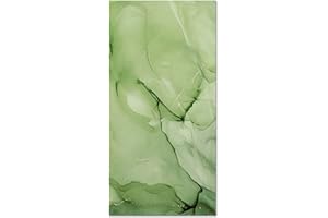 Panorama Tappeto Vinile - Modello Marmo Verde 40x80 cm - Varie Dimensioni - Tappetino Lavabile per la Cucina - Passatoia PVC Antiscivolo