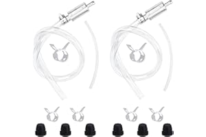 FUKAISU 2 Częściowy Uniwersalny Zestaw do Odpowietrzania Hamulców, Zacisk Węża, Nakrętka Odciążająca Ciśnienie i Jednokierunkowy Zawór Zwrotny do Odpowietrzania Układu Hamulcowego