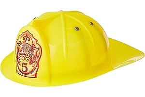 PETERKIN | Classic Children's 'Fire Chief' Hard Hat Toy | Roleplay Toys | Fancy Dress Accessories | Helmets | Ages 3+, Yellow