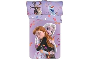 Jerry fabrics Disney Frozen 2 Anna ELSA Olaf Baby Bettwäsche 100 x 135 cm