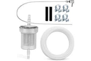 QUOTRE Kit de manguera de gasolina para coche diésel, manguera de calefacción de estacionamiento de repuesto, tubo de combustible, filtro de línea, abrazaderas de manguera (9 unidades)