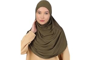 Prien Ready To Wear Hijab For Women, Instant Turban, Soft Muslim Scarf For Prayer, Long Hijabs, Islamic Clothes, Jersey Abaya