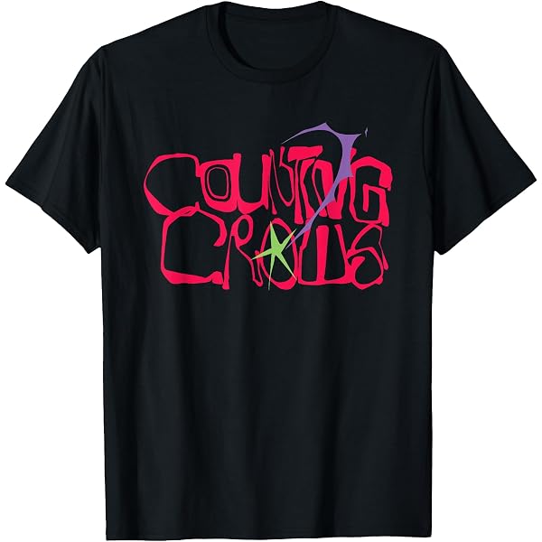 Counting Crows Unisex-Adult University T-Shirt, Midnight Navy, L