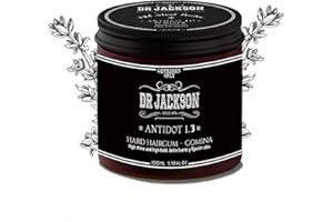 DR. JACKSON Gomina Hombre Larga Duración. Eco Gel Fijador Pelo Alta Fijación y Texturizador de Cabello. Cera Pelo Hombre en Hair Gel con Extractos Botánicos, Libre de Parabenos, Siliconas y Alcohol