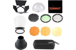 Godox AK-R1 Zubehör Kit für Kamera Speedlite Blitz Zubehör Godox V1S V1C V1N V1F V1O V1P AD200 Pocket Blitz Kopf Diffusoren (AK-R1)