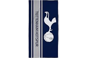 CHARACTER WORLD Official Tottenham Hotspur FC Towel | Super Soft Feel, Line Football Club Design | Perfect The Home, Bath, Beach & Swimming Pool | One Size 75cm x 150cm | 100% Cotton